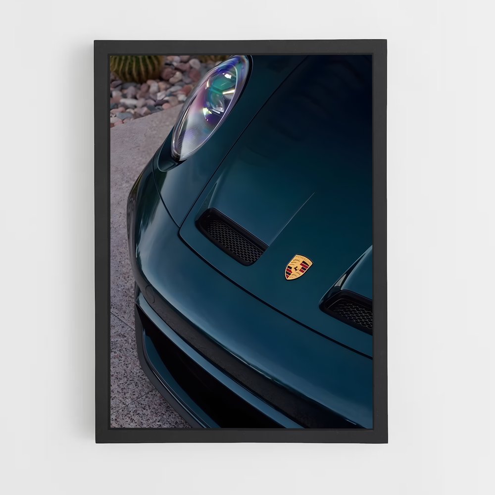 Poster Vert Émeraude 911 – affiche Porsche (vue 2)